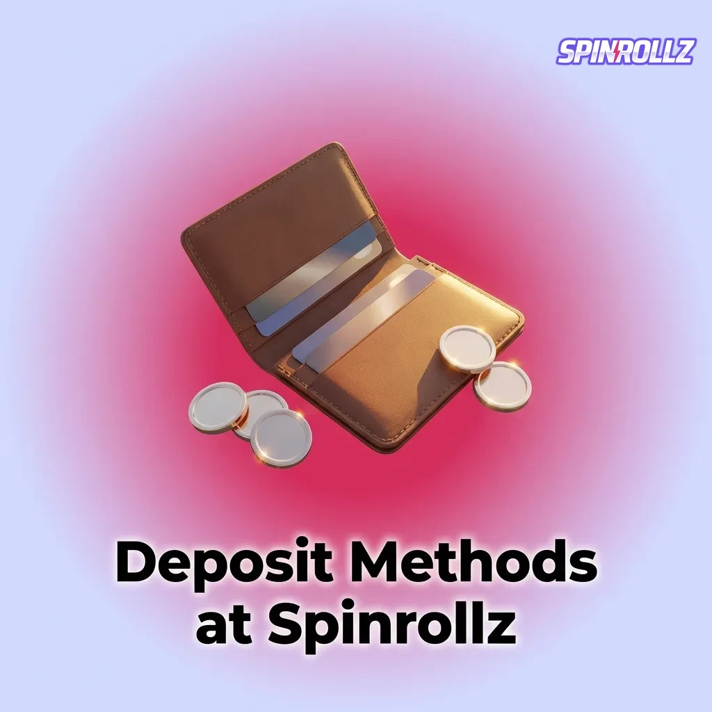 Spinrollz deposit options interface showing cards, e-wallets, and bank transfers for Australian players.