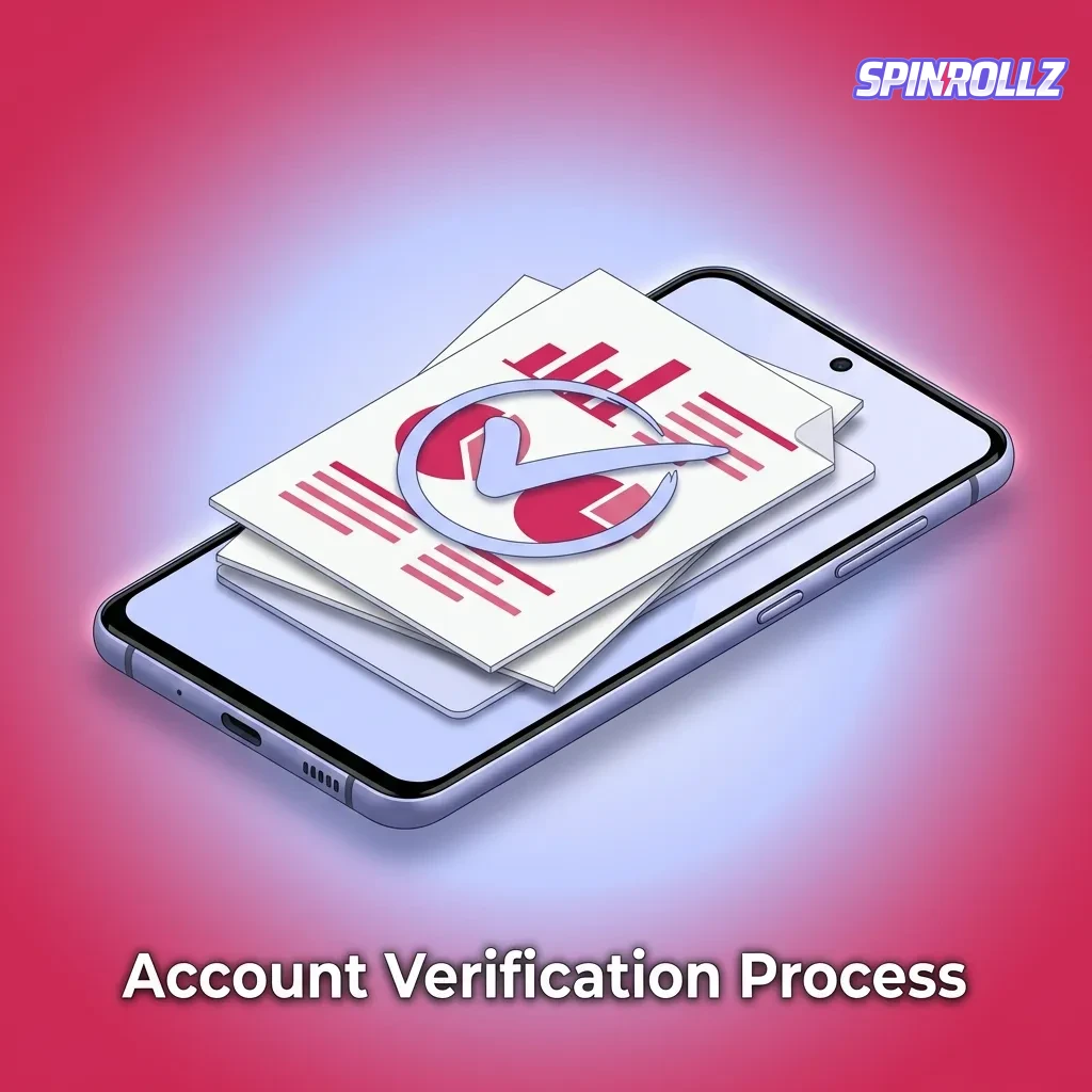 Account verification steps showing email confirmation, ID upload, address proof, payment method, and approval process.