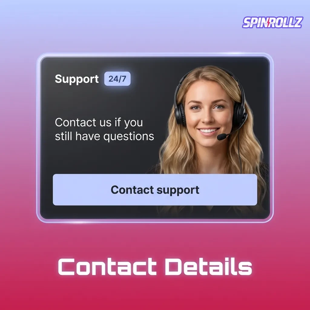Customer support contact options including 24/7 live chat, email, help center, and social media channels.