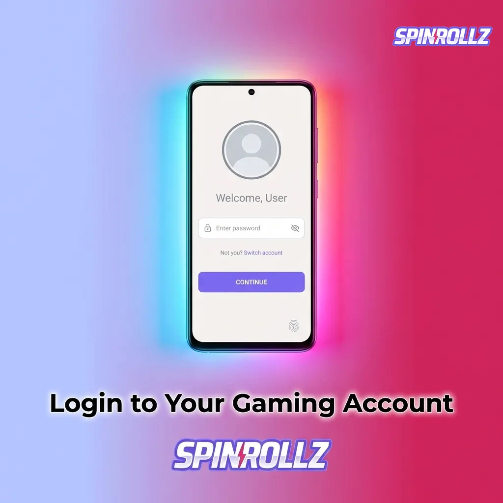 Login screen showing username and password fields for accessing gaming account dashboard and bonuses.