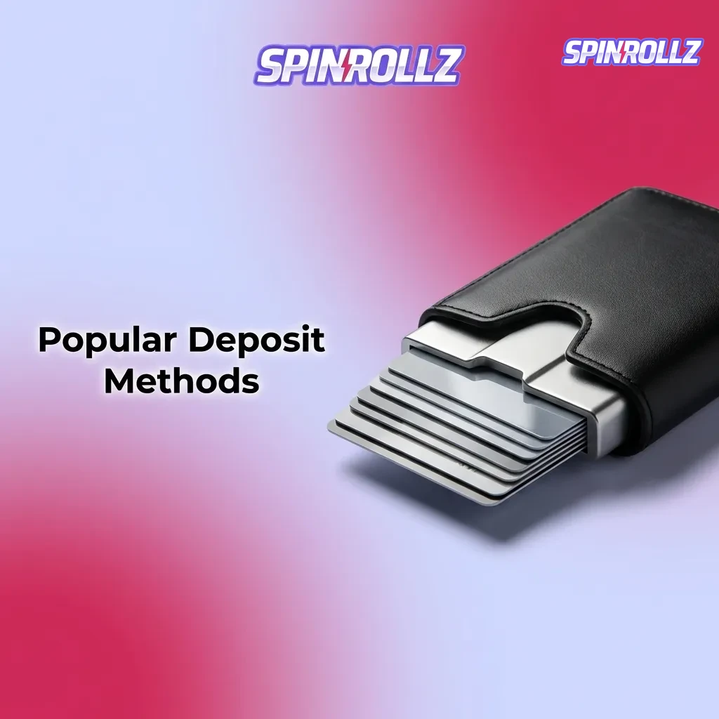 Spinrollz casino deposit methods including Bitcoin, Ethereum, USDT, Mastercard, MiFinity, NeoSurf, and Litecoin for players.
