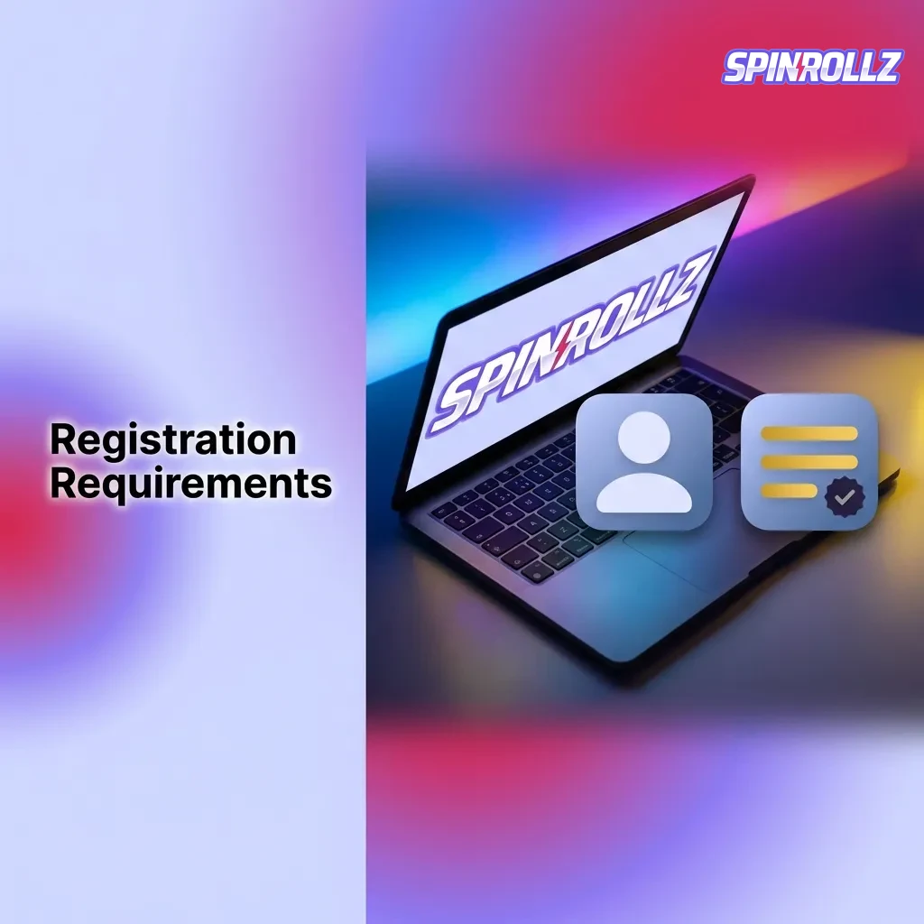 List of five registration requirements for Australian gambling platform including age, account limits, and verification.