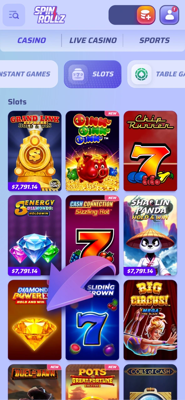 Choose the highest RTP slots at Spinrollz for better winning chances.