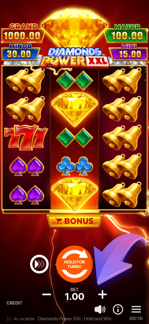 Set your slot game preferences and bet sizes at Spinrollz.